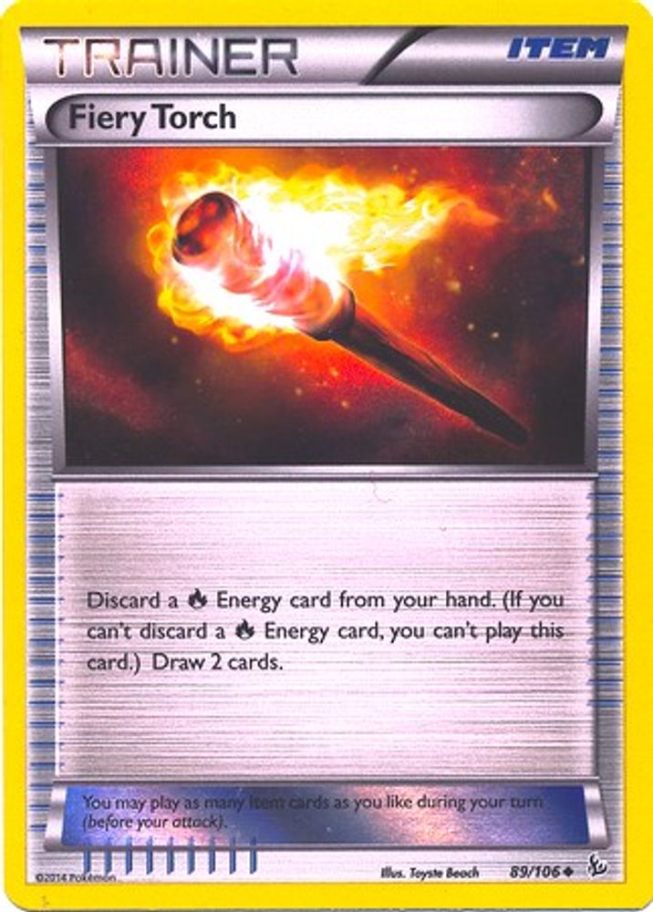 Fiery Torch (89/106) (Sheen Holo Pyroar Collection Exclusive) [XY: Flashfire]