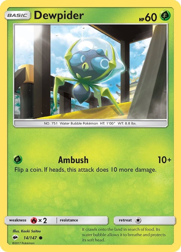 Dewpider (14/147) [Sun & Moon: Burning Shadows]
