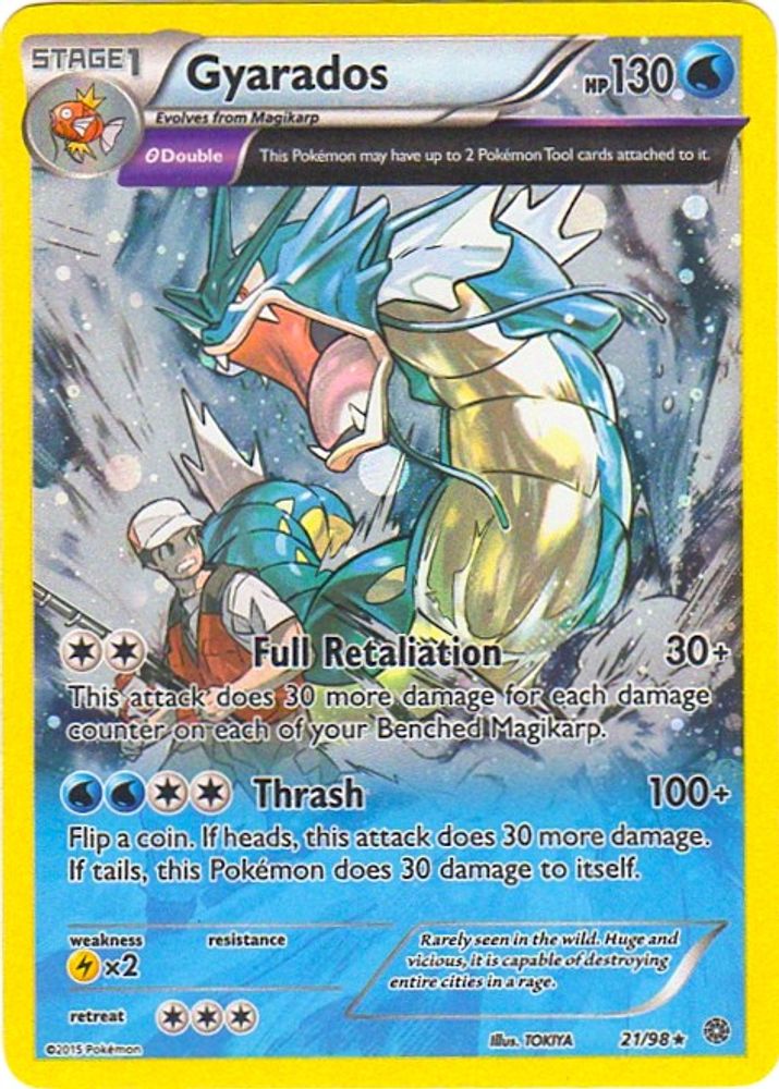 Gyarados (21/98) (Cosmos Holo) (Theme Deck Exclusive) [XY: Ancient Origins]