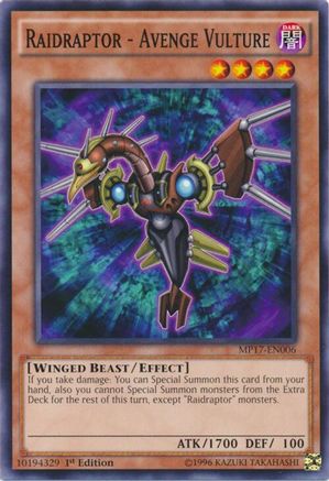 Raidraptor - Avenge Vulture [MP17-EN006] Common