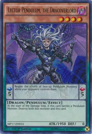 Lector Pendulum, the Dracoverlord [MP17-EN014] Ultra Rare