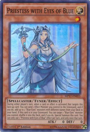 Priestess with Eyes of Blue [MP17-EN055] Super Rare
