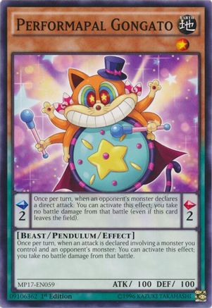 Performapal Gongato [MP17-EN059] Common