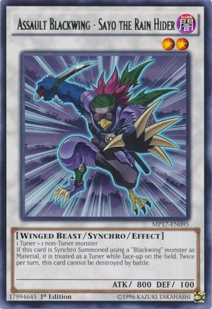 Assault Blackwing - Sayo the Rain Hider [MP17-EN095] Rare