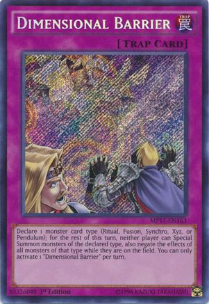 Dimensional Barrier [MP17-EN163] Secret Rare