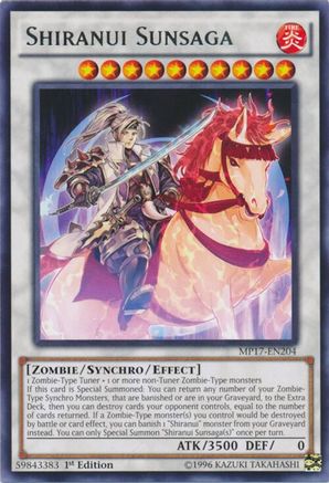 Shiranui Sunsaga [MP17-EN204] Rare