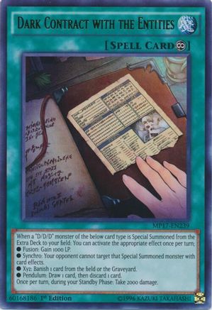 Dark Contract with the Entities [MP17-EN239] Ultra Rare