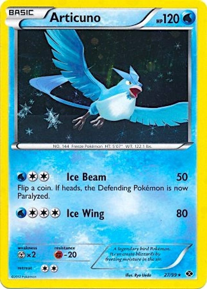 Articuno (27/99) (Blister Exclusive) [Black & White: Next Destinies]