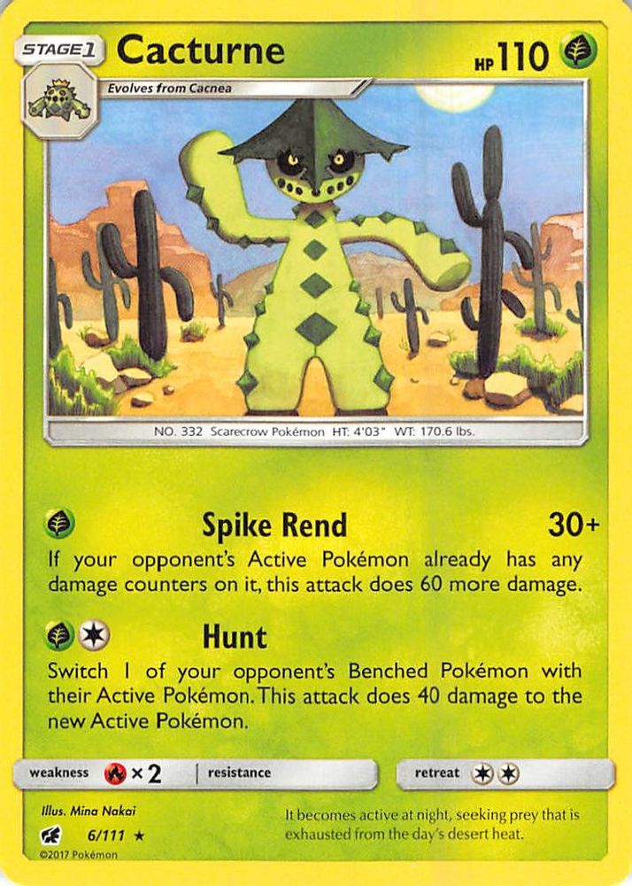 Cacturne (6/111) [Sun & Moon: Crimson Invasion]
