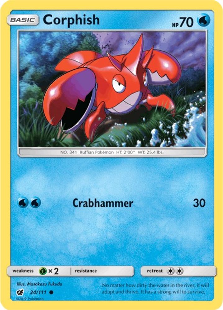 Corphish (24/111) [Sun & Moon: Crimson Invasion]