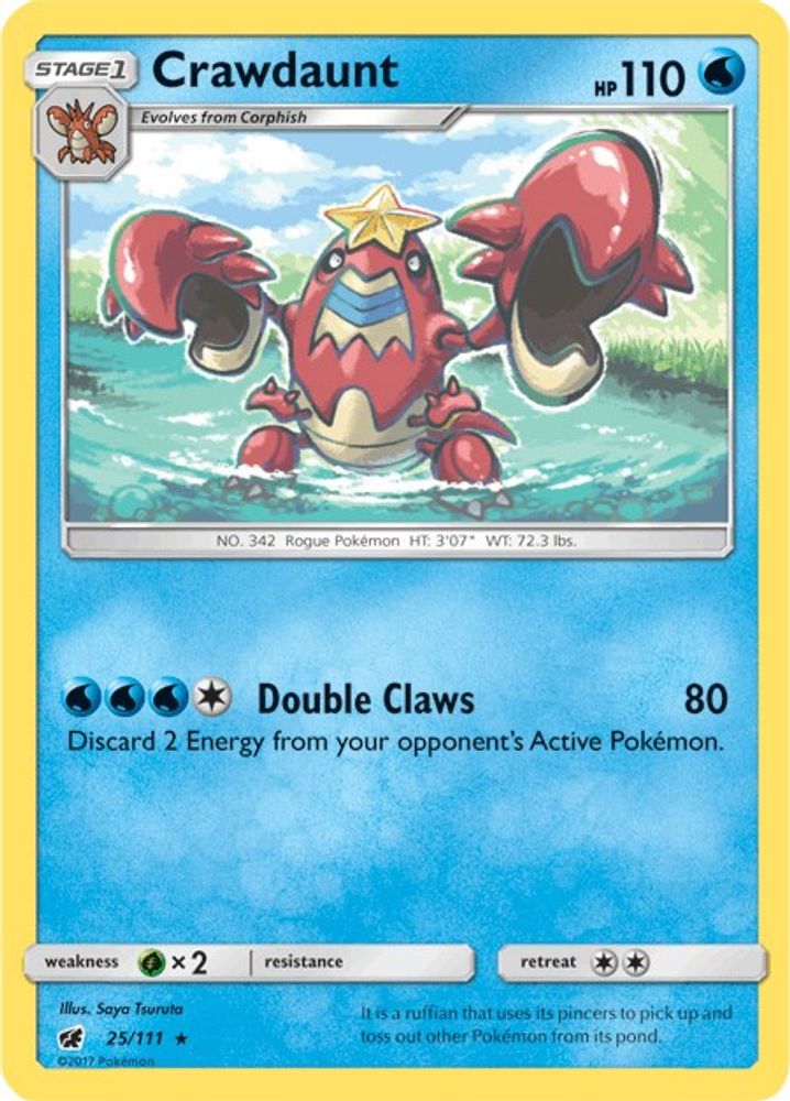Crawdaunt (25/111) [Sun & Moon: Crimson Invasion]
