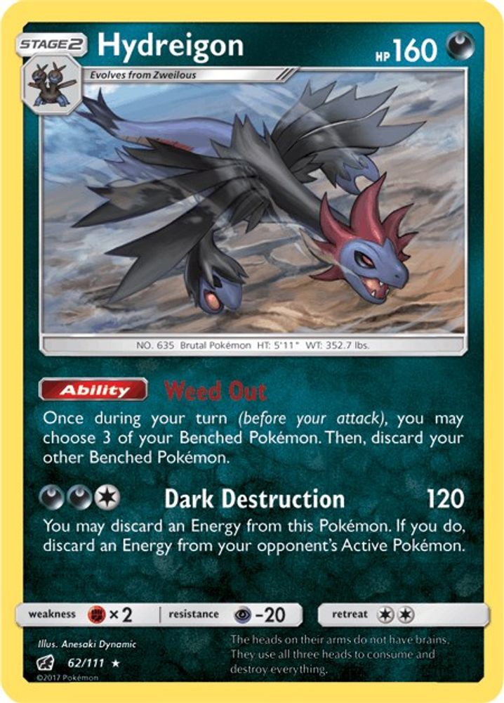 Hydreigon (62/111) [Sun & Moon: Crimson Invasion]