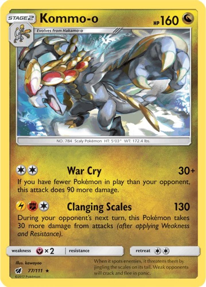 Kommo-o (77/111) [Sun & Moon: Crimson Invasion]