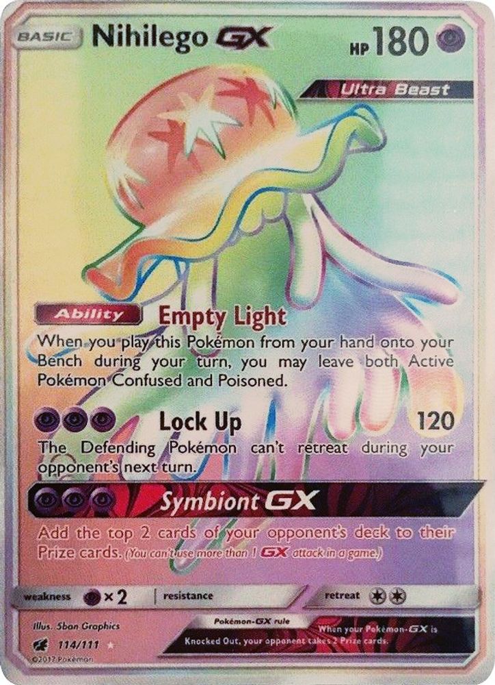 Nihilego GX (114/111) [Sun & Moon: Crimson Invasion]