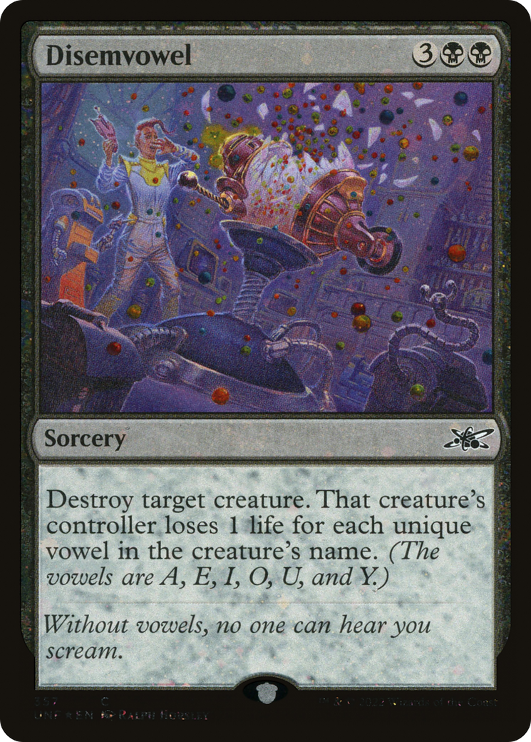 Disemvowel (Galaxy Foil) [Unfinity]