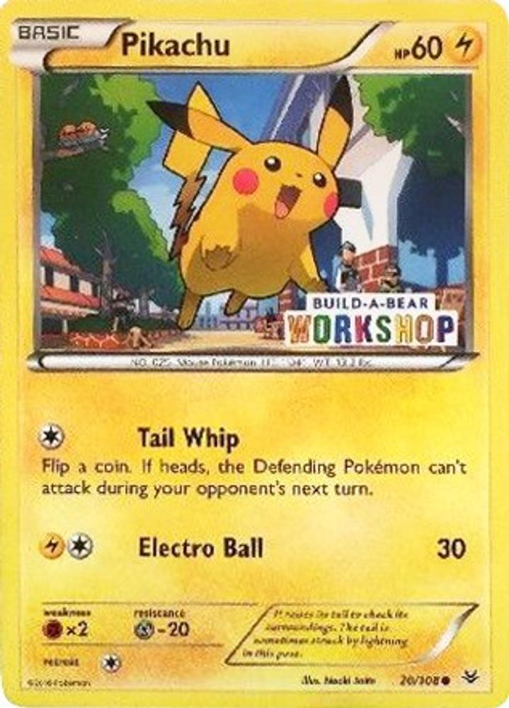 Pikachu (20/108) (Build A Bear Workshop Exclusive) [Miscellaneous Cards]