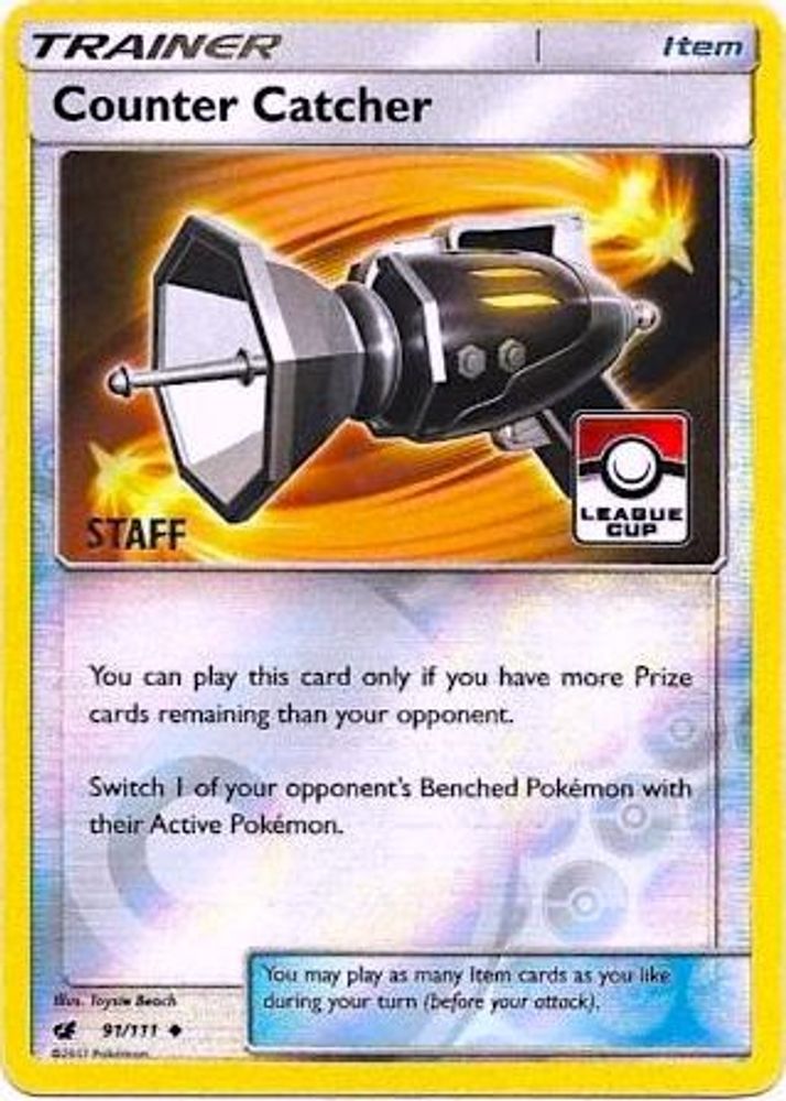 Counter Catcher (91/111) (League Promo Staff) [Sun & Moon: Crimson Invasion]
