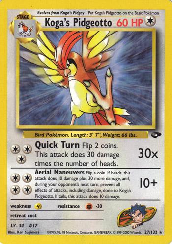 Koga's Pidgeotto (27/132) [Gym Challenge Unlimited]