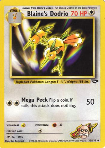 Blaine's Dodrio (32/132) [Gym Challenge Unlimited]