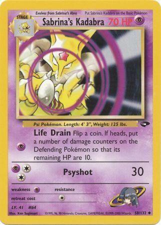 Sabrina's Kadabra (58/132) [Gym Challenge Unlimited]