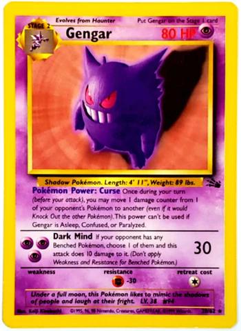 Gengar 020/062 - Unlimited Fossil - Rare