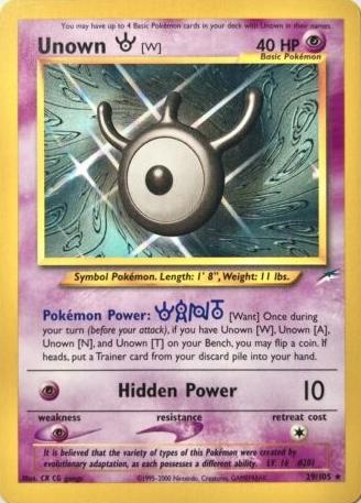 Unown [W] (29/105) [Neo Destiny Unlimited]