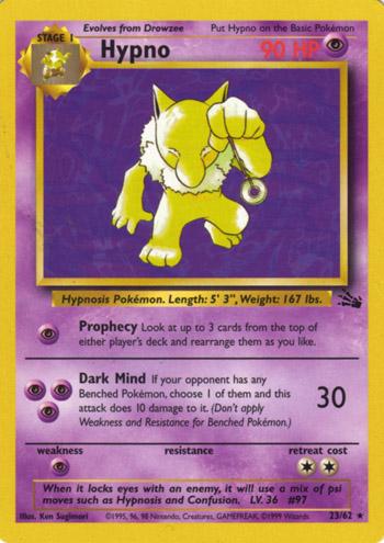 Hypno 023/062 - Unlimited Fossil - Rare