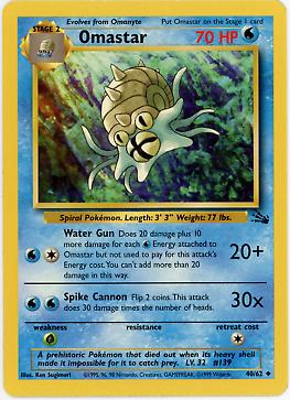 Omastar 040/062 - Unlimited Fossil - Uncommon