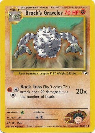 Brock's Graveler (40/132) [Gym Heroes Unlimited]