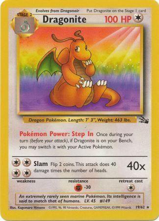 Dragonite 019/062 - Unlimited Fossil - Rare
