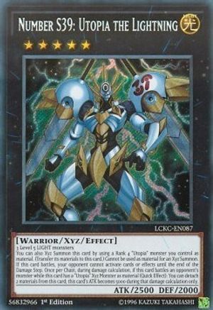Number S39: Utopia the Lightning [LCKC-EN087] Secret Rare
