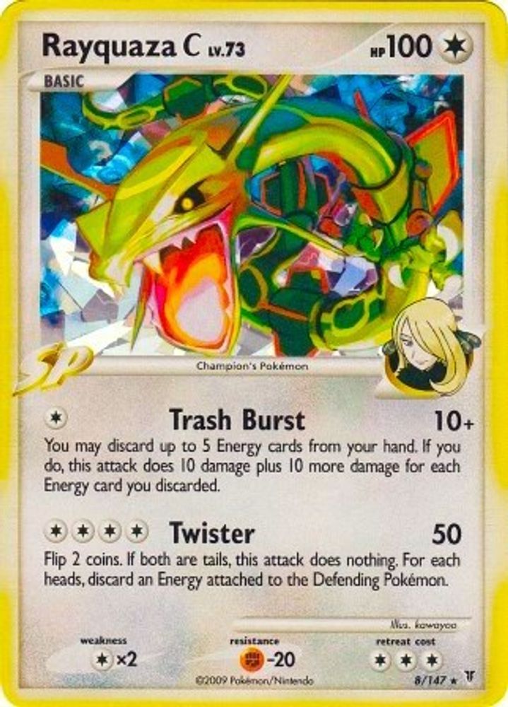 Rayquaza C (8/147) (Cracked Ice) [Platinum: Supreme Victors]