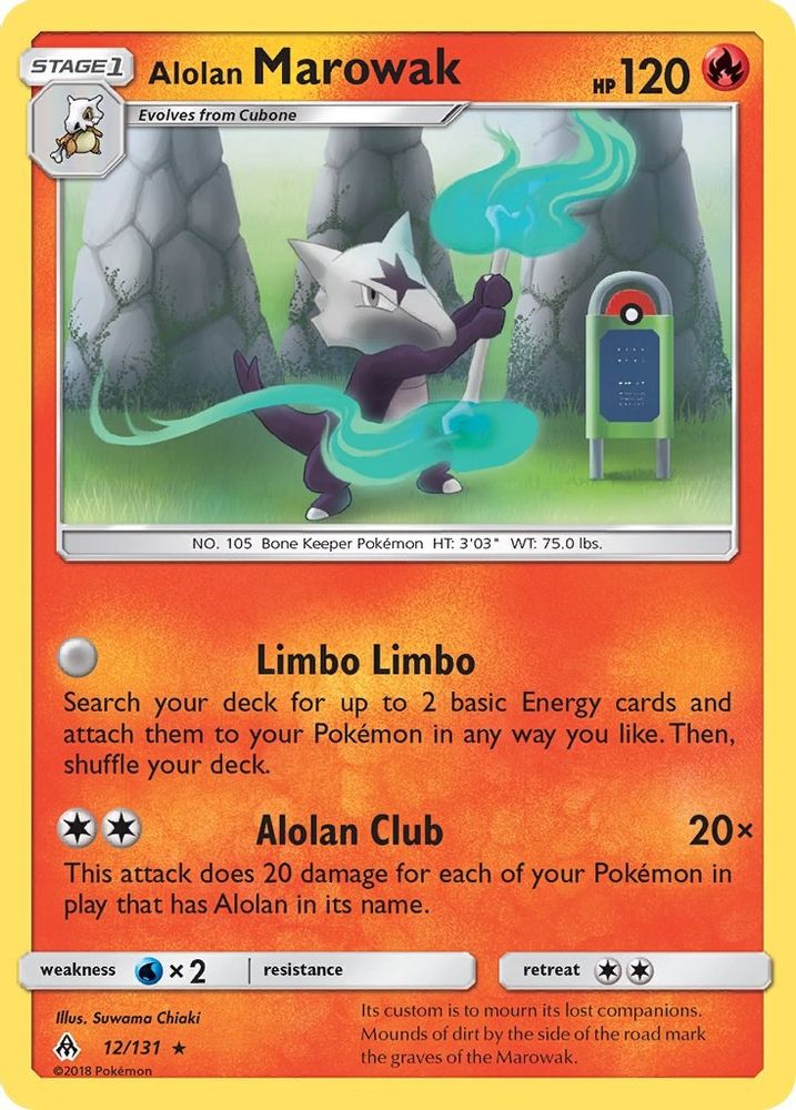 Alolan Marowak (12/131) [Sun & Moon: Forbidden Light]