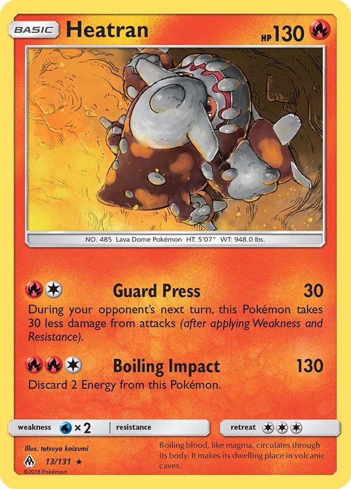 Heatran (13/131) [Sun & Moon: Forbidden Light]