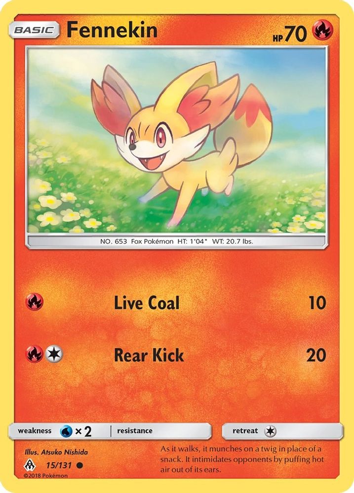 Fennekin (15/131) [Sun & Moon: Forbidden Light]