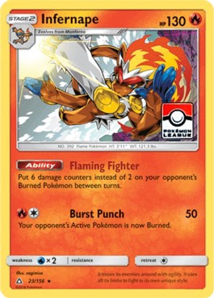 Infernape (23/156) (League Promo) [Sun & Moon: Ultra Prism]