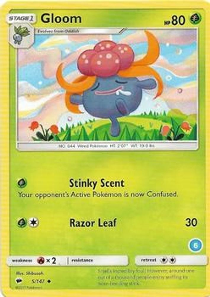Gloom (5/147) (Deck Exclusive #6) [Sun & Moon: Trainer Kit - Alolan Ninetales]
