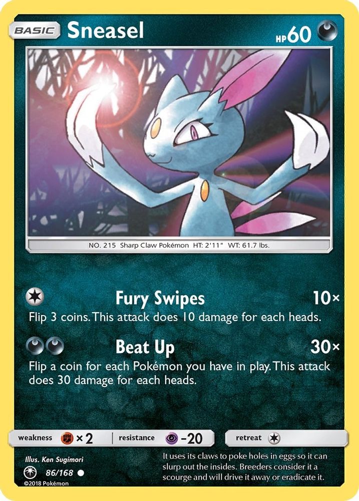 Sneasel (86/168) [Sun & Moon: Celestial Storm]