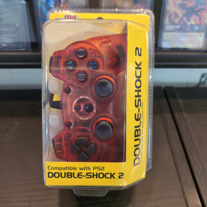 Playstation 2 Double-Shock Wired Controller - Red (Old Skool)