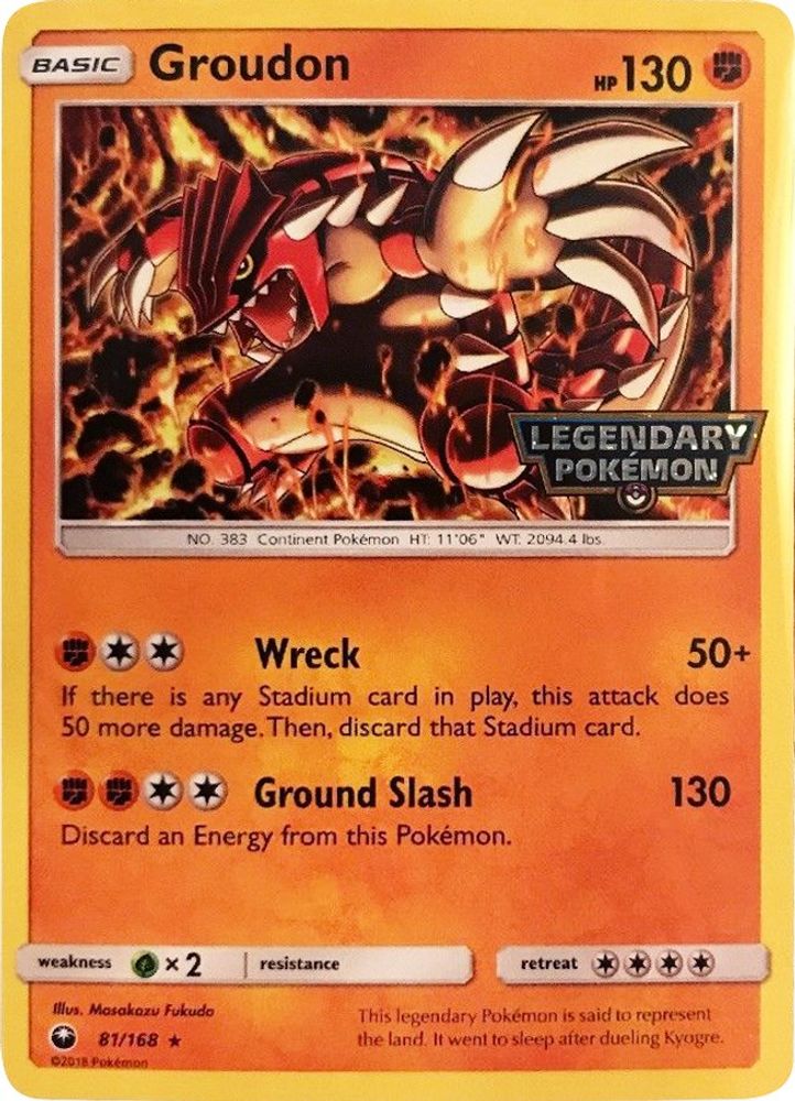 Groudon (81/168) (Cosmos Holo GameStop Promo) [Sun & Moon: Celestial Storm]