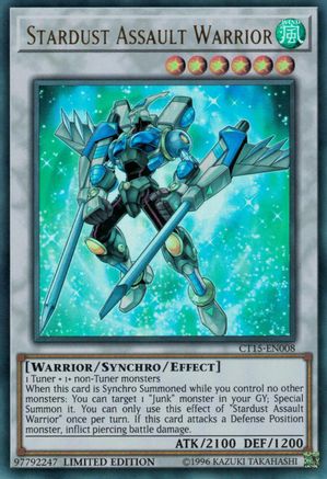 Stardust Assault Warrior [CT15-EN008] Ultra Rare