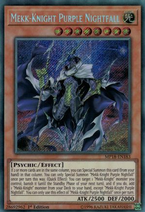 Mekk-Knight Purple Nightfall [MP18-EN183] Secret Rare