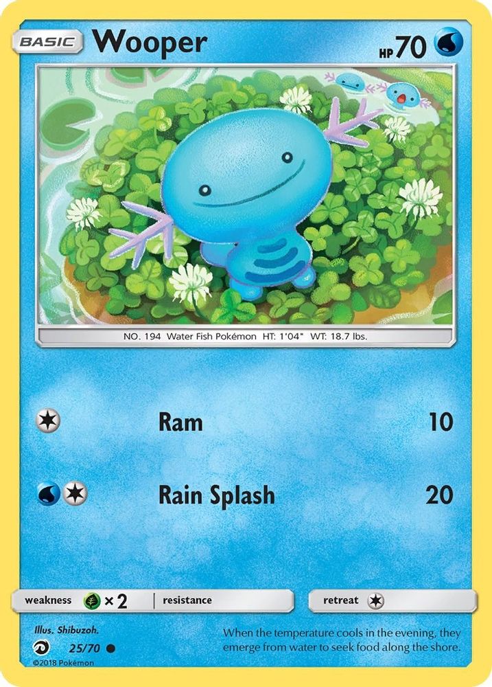 Wooper (25/70) [Sun & Moon: Dragon Majesty]