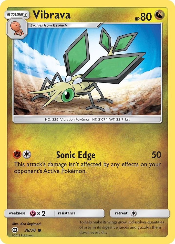 Vibrava (38/70) [Sun & Moon: Dragon Majesty]