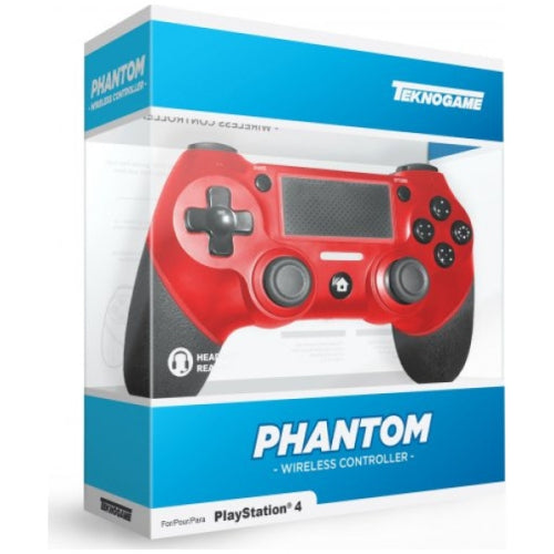 Teknogame Phantom Wireless PS4 Controller - Red