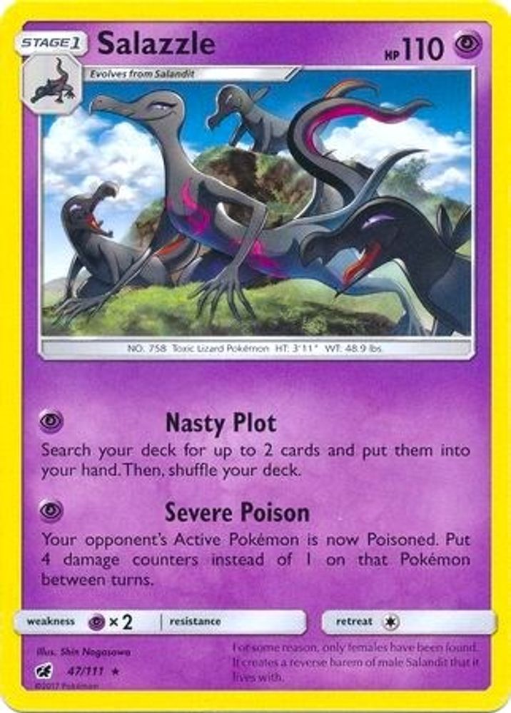 Salazzle (47/111) (Theme Deck Exclusive) [Sun & Moon: Crimson Invasion]