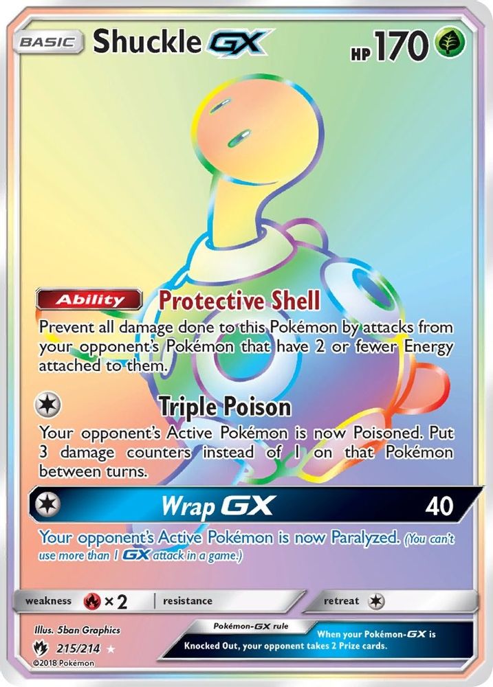 Shuckle GX (215/214) [Sun & Moon: Lost Thunder]