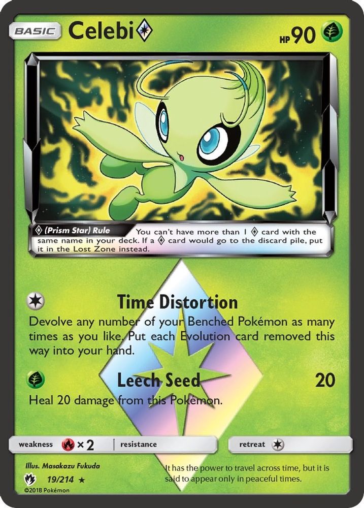 Celebi (19/214) (Prism Star) [Sun & Moon: Lost Thunder]
