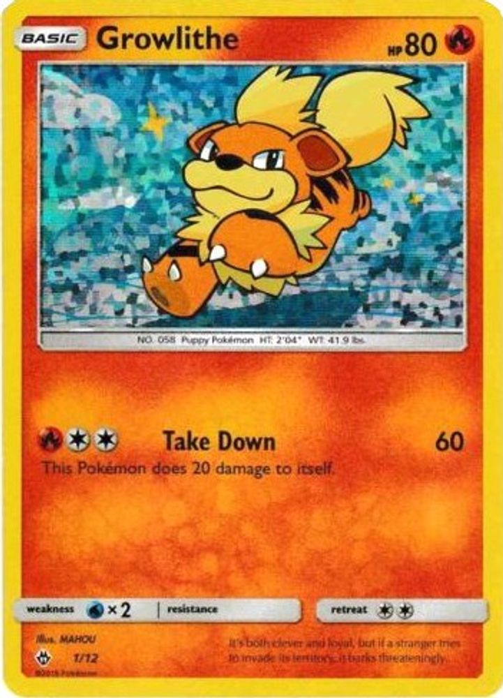 Growlithe (1/12) [McDonald's Promos: 2018 Collection]
