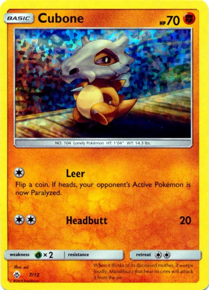 Cubone (7/12) [McDonald's Promos: 2018 Collection]